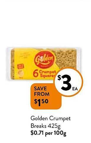 Golden crumpet breaks