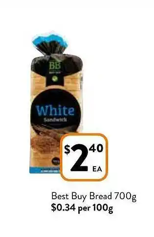 Foodworks Best buy bread offer