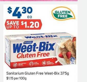 Foodland Sanitarium gluten free weet-bix offer