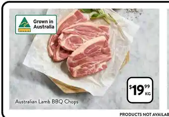 Foodworks Australia lamb bbq chops offer