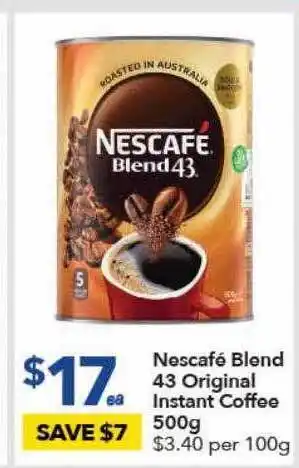Ritchies Nescafé blend 43 original instant coffee offer