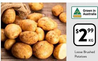 Foodworks Loose brushed potatoes offer