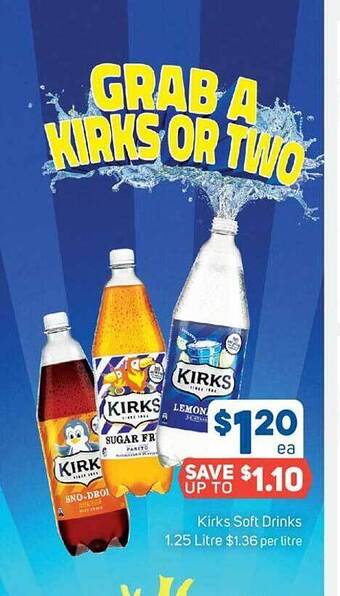 Foodland Kirks soft drinks offer