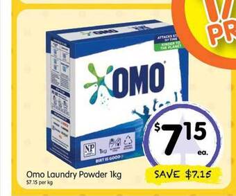 Spar Omo laundry powder offer