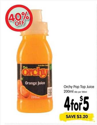 Orchy pop top juice