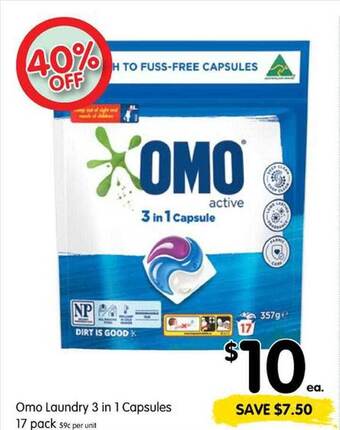 Omo laundry 3 in 1 capsules