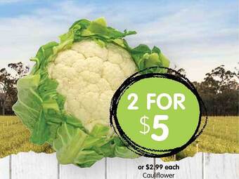Spudshed Cauliflower offer