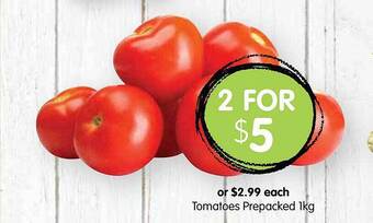 Spudshed Tomatoes offer