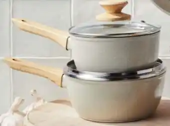 ALDI Ceramic Saucepan 2pk offer
