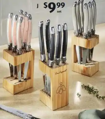 ALDI Lou Laguiole Steak Knife Block Set offer