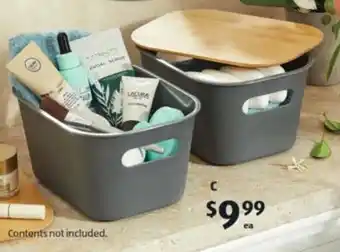 ALDI Bathroom Storage Tubs 2pk offer