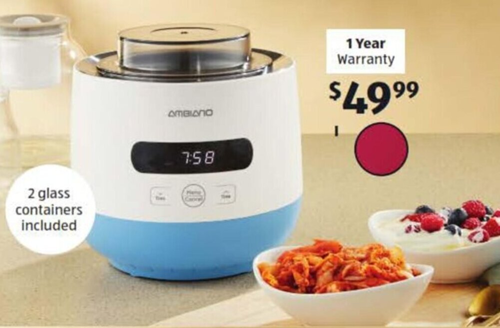 3in1 Yogurt/Cheese Maker and Food Fermenter offer at ALDI
