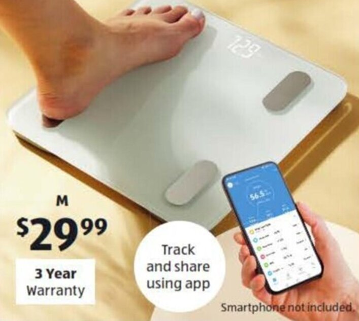 Smart Bathroom Scales offer at ALDI