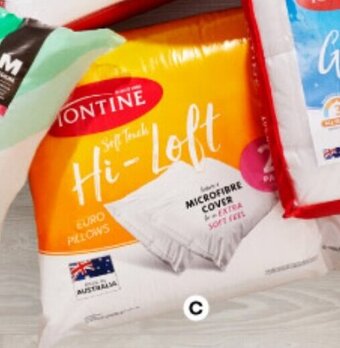BIG W Tontine 2-Pack Hi-Loft Euro Pillows offer