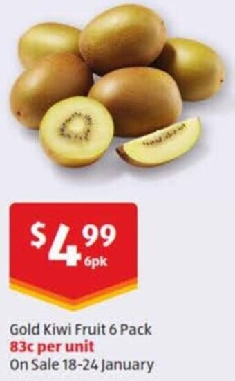 Gold Kiwi Fruit 6 Pack
