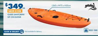 BCF Glide santorini sit-on kayak offer