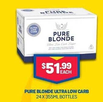 Pure blonde ultra low carb