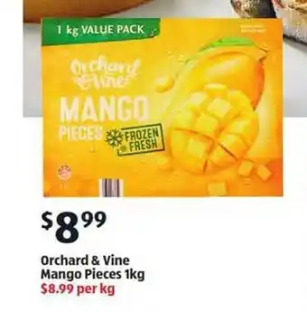 ALDI Orcahrd & vine mango pieces offer