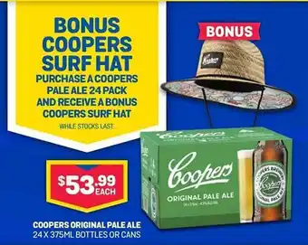 Bottlemart Coopers original pale ale offer
