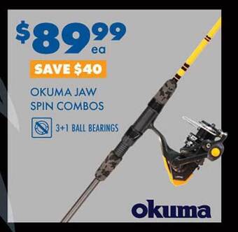 BCF Okuma jaw spin combos offer