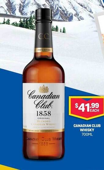 Bottlemart Canadian club whisky offer