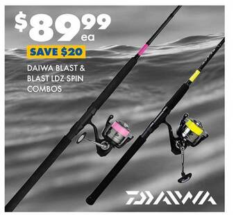 BCF Daiwa blast & blast ldz spin combos offer