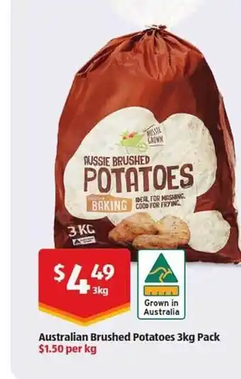 ALDI Australian brushed potatoes 3kg offer