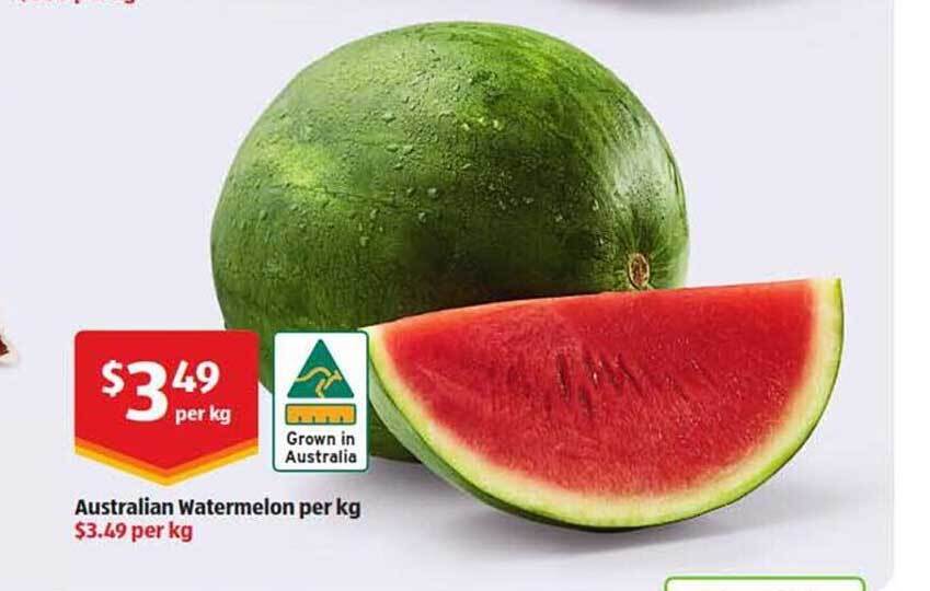 Australian watermelon offer at ALDI