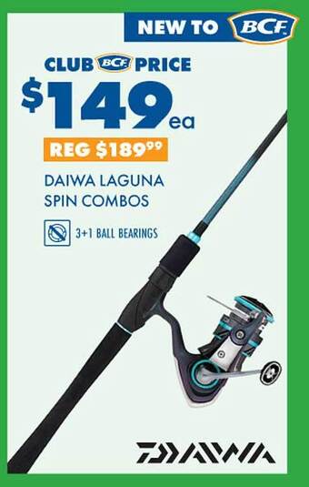 BCF Daiwa laguna spin combos offer