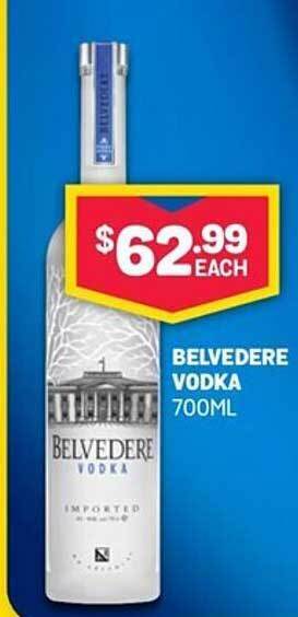 Bottlemart Belvedere vodka offer