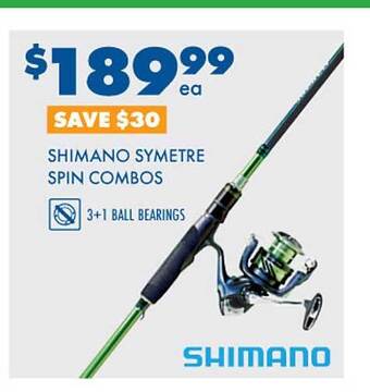 BCF Shimano symetre spin combos offer
