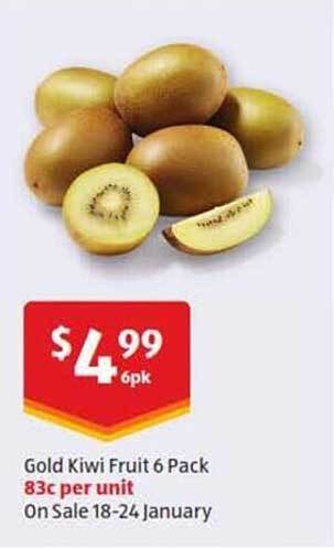ALDI Gold kiwi fruit 6 pack offer