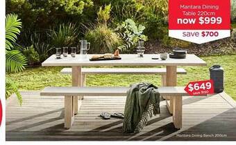 Early Settler Mantara dining table 220cm offer