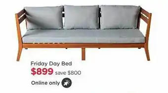 Early Settler Friday day bed offer