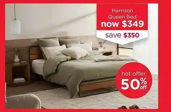 Early Settler Harrison queen bed offer