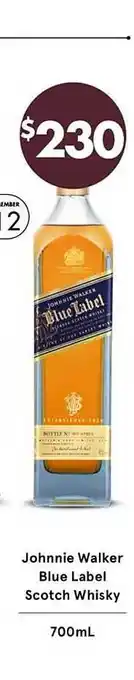 Vintage Cellars Johnnie walker blue label scotch whisky offer