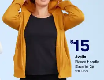 BIG W Avella Fleece Hoodie Size 16-26 offer