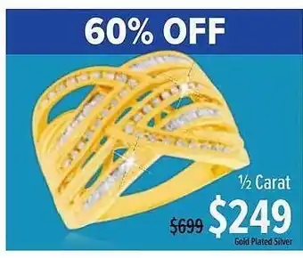 Shiels ½ carat gold plated silver offer