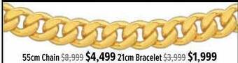 Shiels 55cm chain 21cm bracelet offer