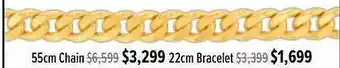 Shiels 55cm chain 22cm bracelet offer