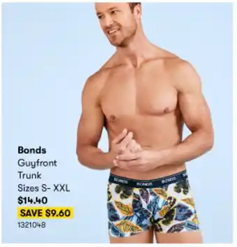 Bonds Guyfront Trunk Size S-XXL