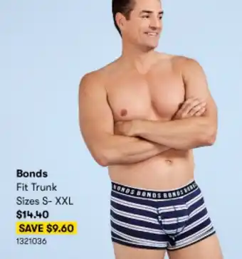 BIG W Bonds Fit Trunk Size S-XXL offer