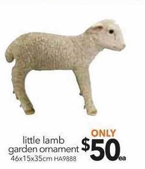 Cheap as Chips Little lamb garden ornament offer