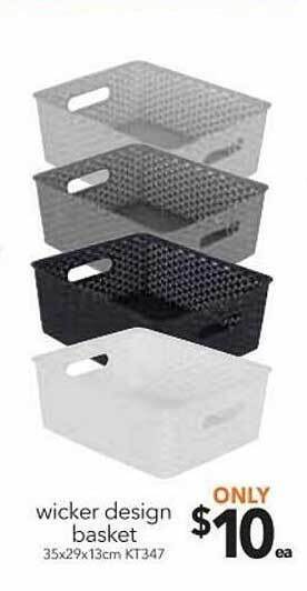 Cheap as Chips Wicker design basket offer