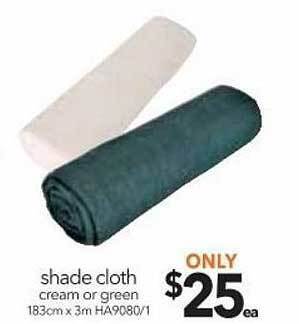 Cheap as Chips Shade cloth cream or green offer