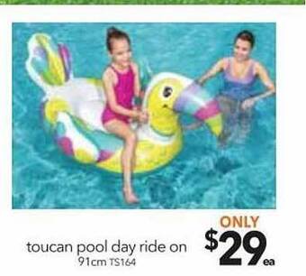 Cheap as Chips Toucan pool day ride on 91cm offer