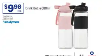 Officeworks Drink bottle studymate offer
