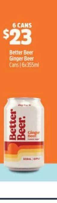 Better beer ginger beer