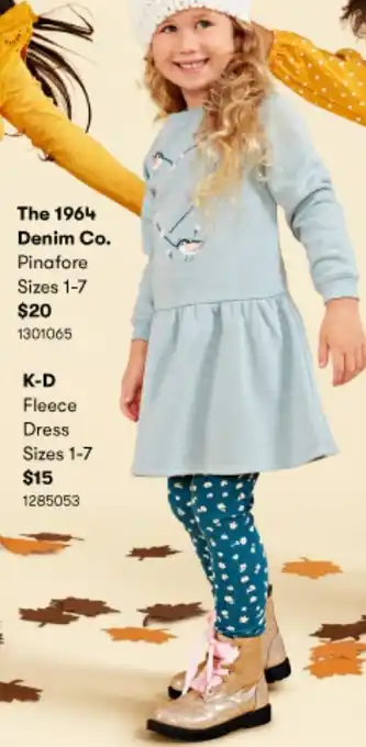 BIG W The 1964 Denim Co. Pinafore Size 1-7 offer