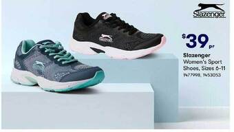 BIG W Slazenger women's sport shoes, sizes 6-11 offer